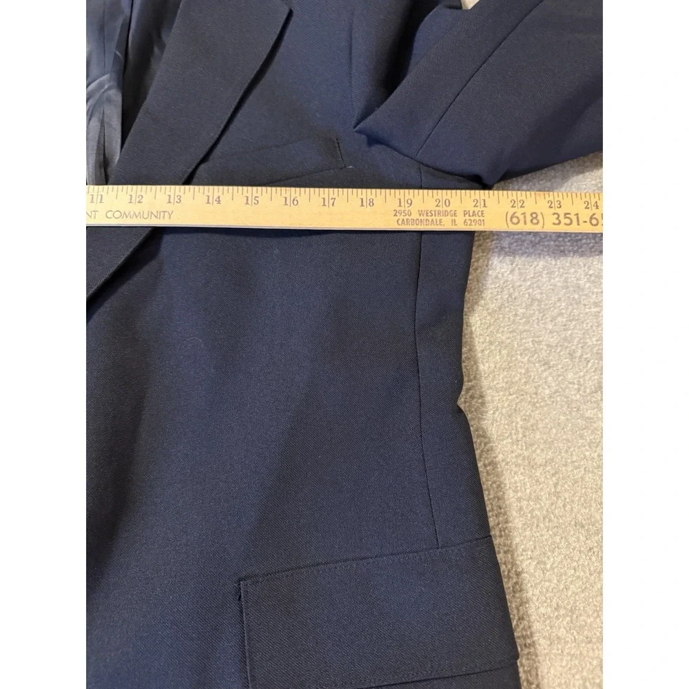 Vintage Levi's Men's 42L Menswear Action Navy Blue Suit Coat Jacket Business